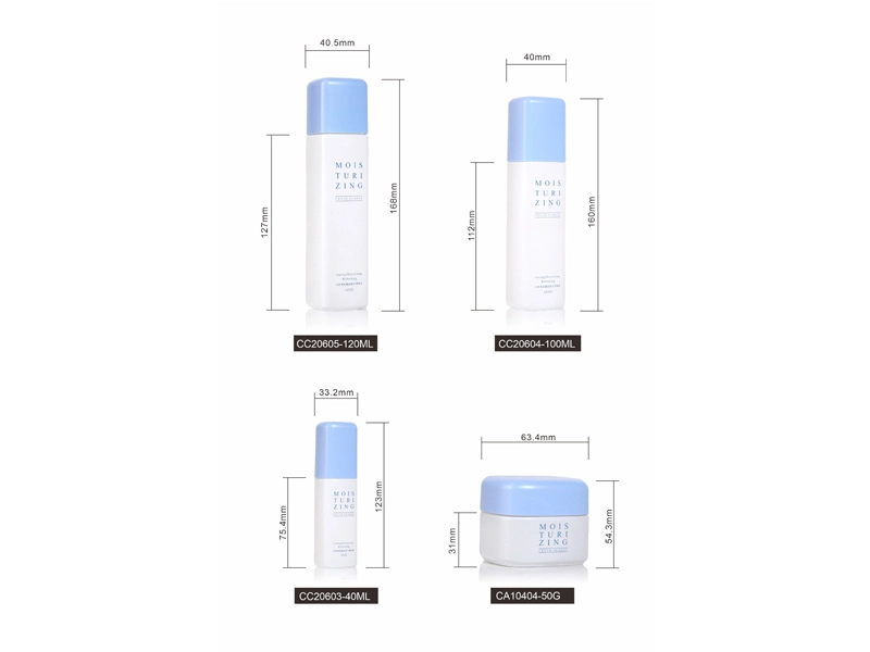 skin care products in glass bottles factory