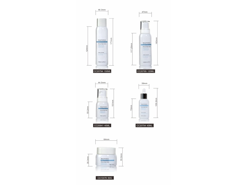 airless glass cosmetic bottles