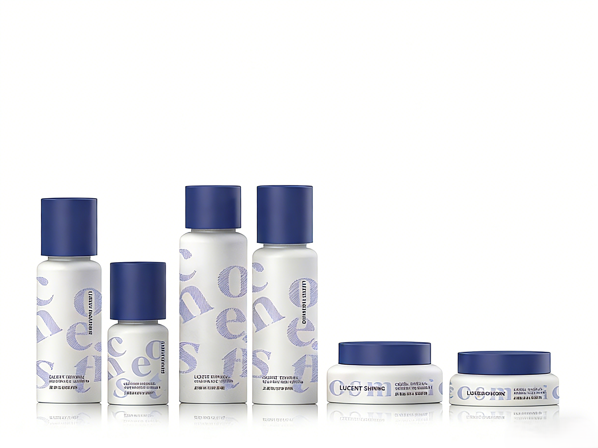 Cylindrical Glass Bottle H608                                     120ML/90ML/80ML/30ML/50G/30G